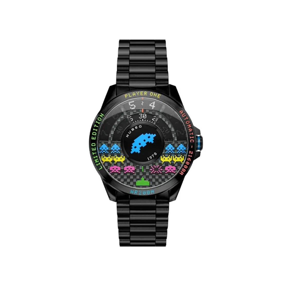 montre_nubeo_space_invade_0.webp Homme NUBEO Montre Space Invaders Edition Limitée NB-6082-SI-44