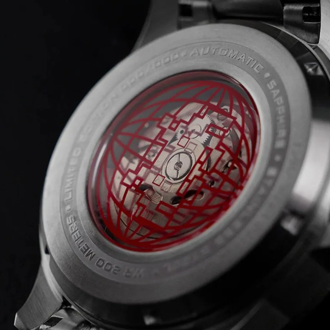 montre_nubeo_space_invade_3-2.webp Homme NUBEO Montre Space Invaders Straggler Blue Edition Limitée Automatique NB-6082-SI-22