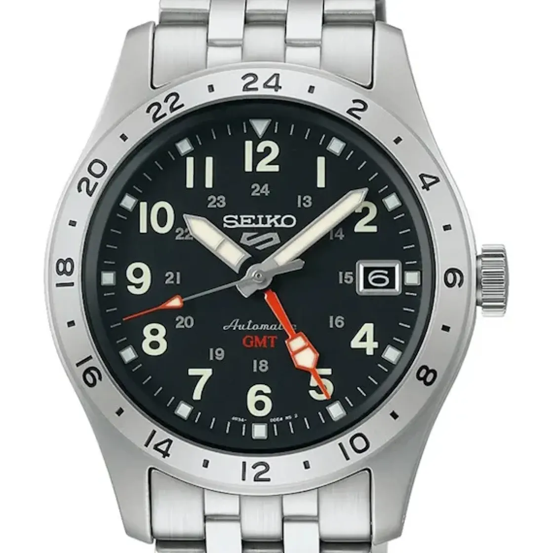 montre_seiko_seiko__gmt_s_2.webp Homme Seiko Montre 5 GMT SSK023K1