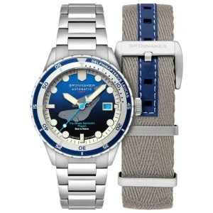 Homme Spinnaker Montre Hass Automatic Whale Sanctuary Project Delphinapterus Leucas Limited Edition SP-5128-33