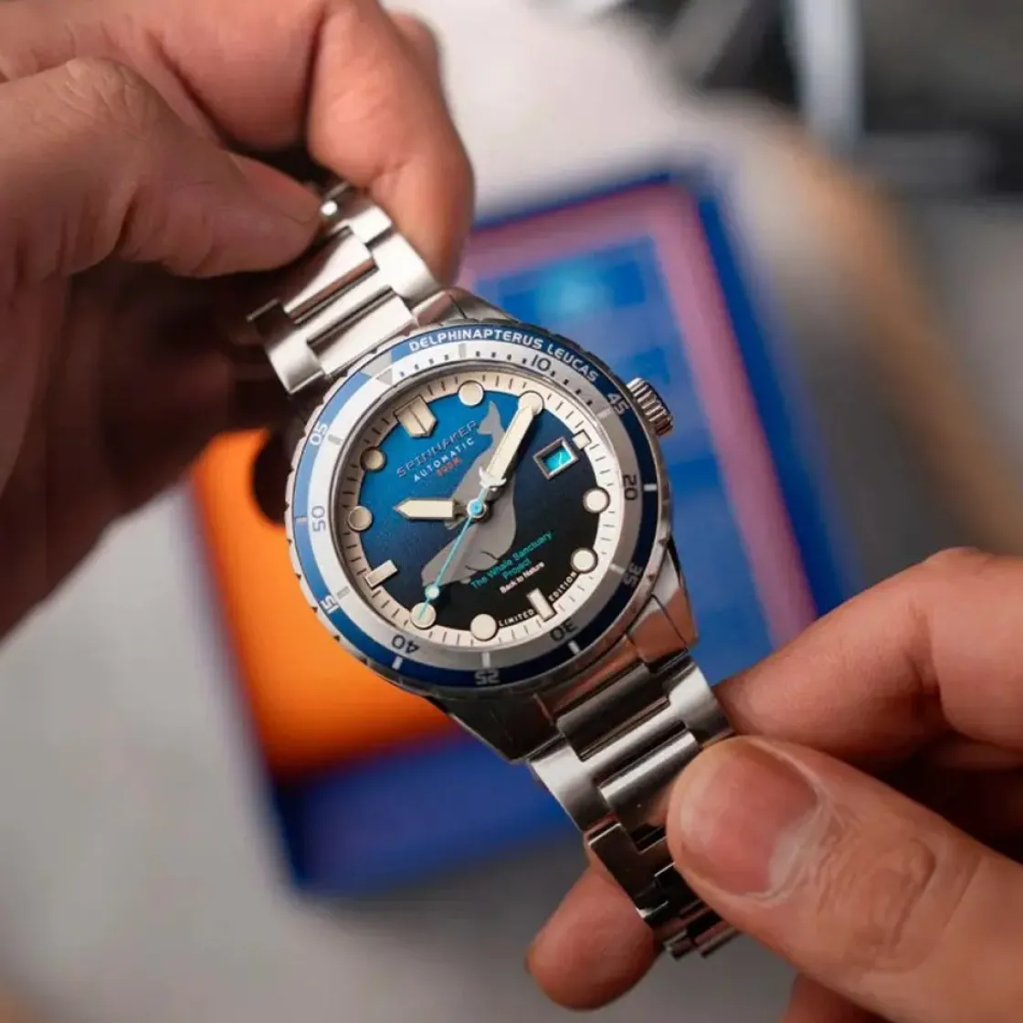montre_spinnaker_hass_aut_1-2.webp Homme Spinnaker Montre Hass Automatic Whale Sanctuary Project Delphinapterus Leucas Limited Edition SP-5128-33