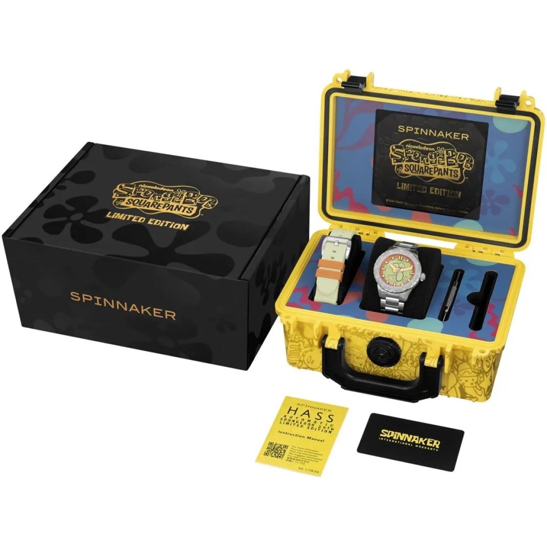 montre_spinnaker_hass_aut_17-2.webp Homme Spinnaker Montre Hass Automatic Spongebob Carlos 25TH Limited Edition SP-5138-33