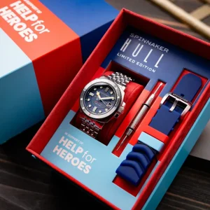Homme Spinnaker Montre Hull Commander Automatic – Help for Heroes SP-5114-66-HH