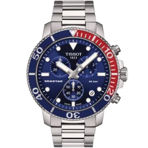 Homme Tissot Montre Seastar 1000 Chronograph T120.417.11.041.03